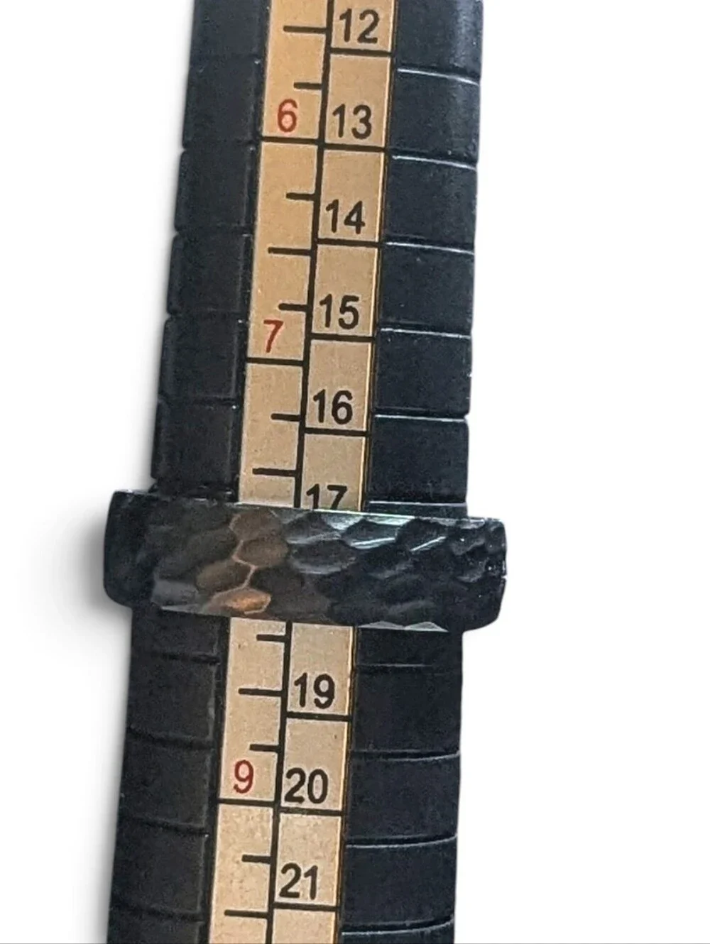 Slate Justice 5mm Hammered Ring -Textured Statement, Wedding Ring 7,8,9,10,11,12